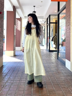 「デイリーカジュアル」｜「アイテム（ワンピース/ドレス）」を使った、BEAMS HEART WOMENさん（レディース・163cm）の春コーディネート