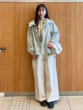 「ママファッション」｜「アイテム（ブルゾン）」を使った、BEAMS HEART WOMENさん（レディース・157cm）の春コーディネート