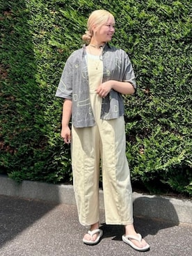「アイテム（つなぎ/オールインワン）」を使った、BEAMS HEART WOMENさん（レディース・168cm）の夏コーディネート
