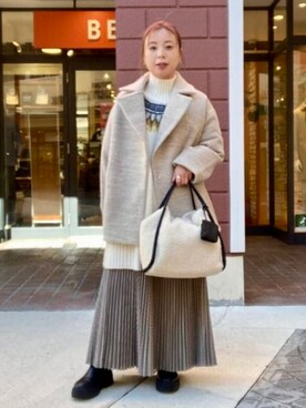 BEAMS HEART WOMENさん（レディース・153cm）の冬コーディネート