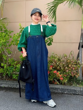 「アイテム（バックパック/リュック）」を使った、BEAMS HEART WOMENさん（レディース・157cm）の夏コーディネート