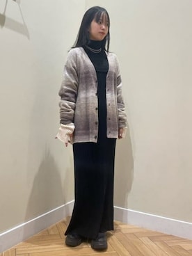 「アイテム（アームカバー）」を使った、BEAMS HEART WOMENさん（レディース・155cm）の冬コーディネート