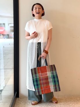 BEAMS HEART WOMENさん（レディース・163cm）の夏コーディネート