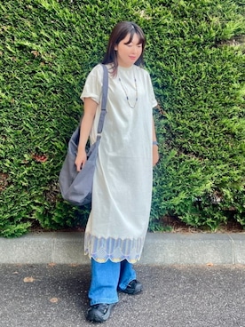「アイテム（バッグ）」を使った、BEAMS HEART WOMENさん（レディース・155cm）の夏コーディネート