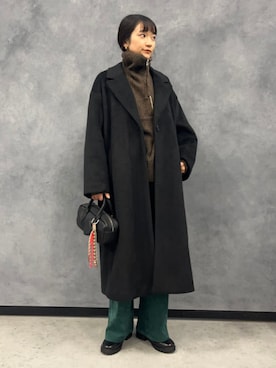 「アイテム（スラックス）」を使った、BEAMS HEART WOMENさん（レディース・160cm）の秋コーディネート