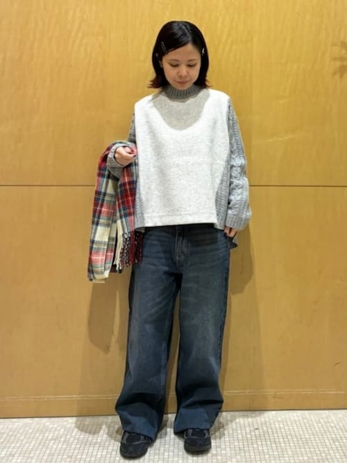 ワイド ストレート デニム パンツ