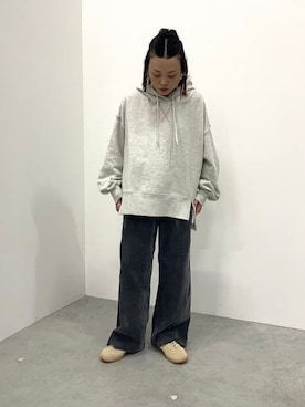 「アイテム（パーカー、ホワイト系）」を使った、BEAMS HEART WOMENさん（レディース・153cm）の秋コーディネート