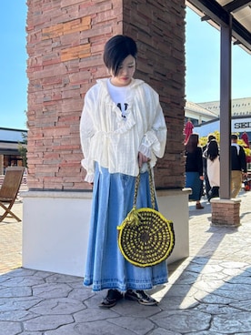 「トートバック」｜BEAMS HEART WOMENさん（レディース・156cm）の春コーディネート