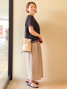 BEAMS HEART WOMENさん（レディース・163cm）の夏コーディネート