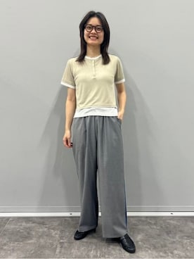 「BEAMS HEART（ビームスハート）のアイテム」を使った、BEAMS HEART WOMENさん（レディース・167cm）の春コーディネート