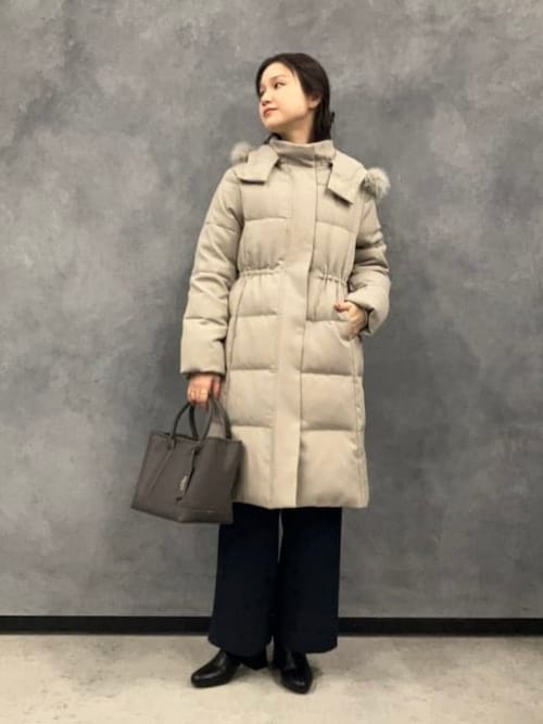 極美品⭐︎現行品♡ベージュグレーのダウンコートとウールコート⭐︎ロングコート 楽天市場】ダウンコート ダウン コート ダウンジャケット アウター 上