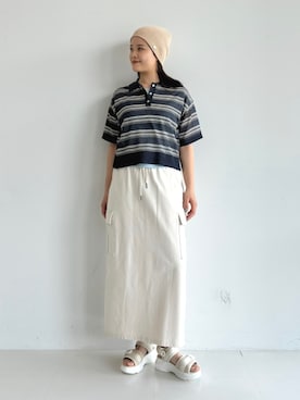 「BEAMS HEART（ビームスハート）のアイテム」を使った、BEAMS HEART WOMENさん（レディース・163cm）の春コーディネート