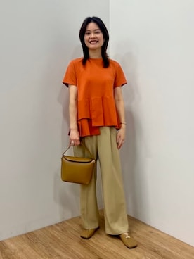 「BEAMS HEART（ビームスハート）のアイテム」を使った、BEAMS HEART WOMENさん（レディース・167cm）の春コーディネート