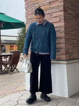 BEAMS HEART WOMENさん（レディース・161cm）の冬コーディネート