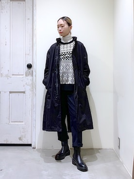 「シック」｜「アイテム（その他アウター）」を使った、まあさん（レディース・158cm）の秋コーディネート