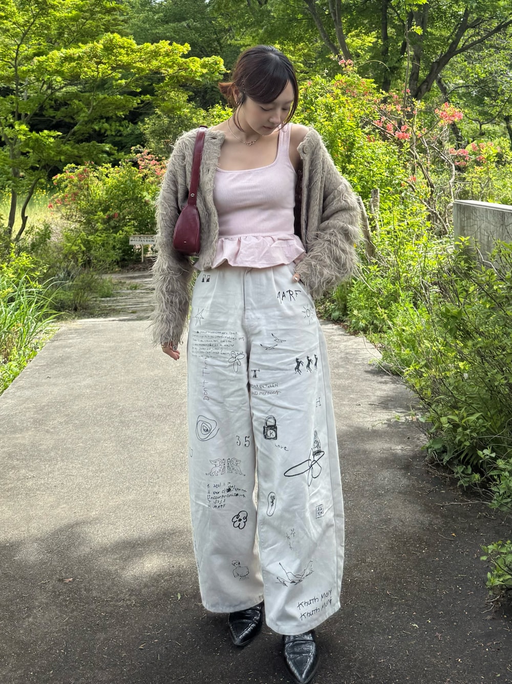 high waist tattoo pants(KotokaIzumi collab)を使った人気