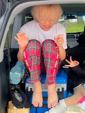 「アイテム（スウェットパンツ）」を使った、tobichiruさん（メンズ・181cm）の秋コーディネート