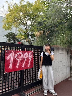 「アイテム（アクセサリー）」を使った、きいろさん（レディース・163cm）の秋コーディネート
