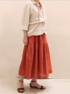 「BVLGARI（ブルガリ）のアイテム」を使った、pomekuruさん（レディース・157cm）の夏コーディネート