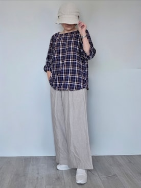 「QUEENHEAD（クイーンヘッド）のアイテム」を使った、pomekuruさん（レディース・157cm）の夏コーディネート
