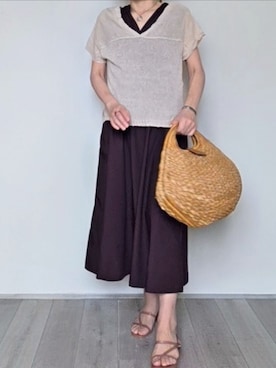「その他セレクト（ソノタセレクト）のアイテム」を使った、pomekuruさん（レディース・157cm）の夏コーディネート