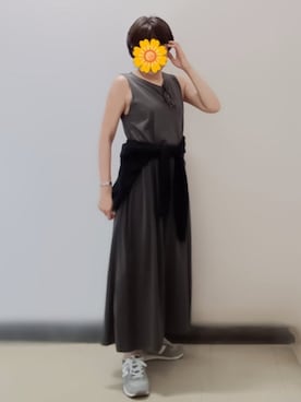 「アイテム（ワンピース）」を使った、pomepomekurukuruさん（レディース・157cm・50代）の夏コーディネート