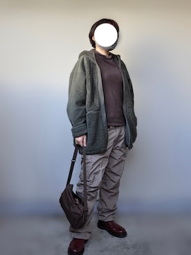 「アイテム（トップス）」を使った、pomekuruさん（レディース・157cm・50代）の冬コーディネート