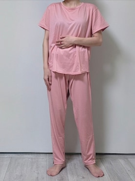 「アイテム（ルームウェア/パジャマ）」を使った、pomekuruさん（レディース・157cm）の夏コーディネート