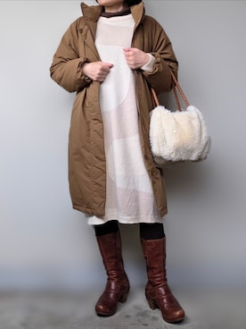 「marimekko（マリメッコ）のアイテム」を使った、pomekuruさん（レディース・157cm）の春コーディネート