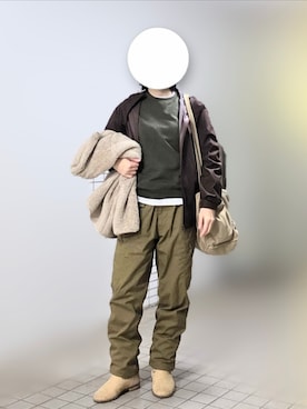 「フリースジャケット」｜pomekuruさん（レディース・157cm）の春コーディネート