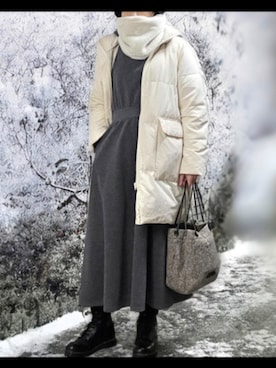 「DRIES VAN NOTEN（ドリスヴァンノッテン）のアイテム」を使った、pomekuruさん（レディース・157cm）の冬コーディネート