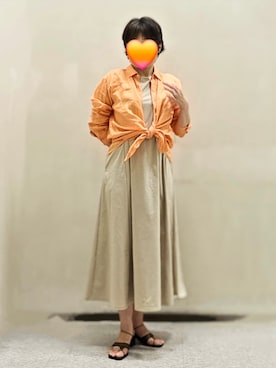 「アイテム（ワンピース/ドレス）」を使った、pomepomekurukuruさん（レディース・157cm・50代）の秋コーディネート