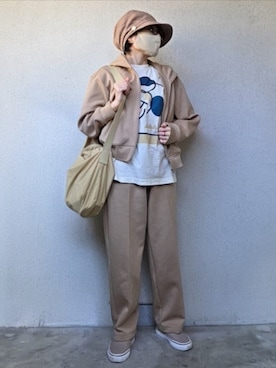 「QUEENHEAD（クイーンヘッド）のアイテム」を使った、pomekuruさん（レディース・157cm）の夏コーディネート