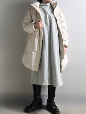 「無印良品（ムジルシリョウヒン）のアイテム（ジャケット/アウター）」を使った、pomekuruさん（レディース・157cm）の春コーディネート