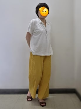 「アイテム（ネックレス）」を使った、pomepomekurukuruさん（レディース・157cm・50代）の夏コーディネート