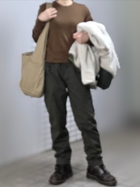 「Dr. Martens（ドクターマーチン）のm-21550 25.5cm　マッドマックスコラボ（Boots、その他）」を使った、pomekuruさん（レディース・157cm）の春コーディネート