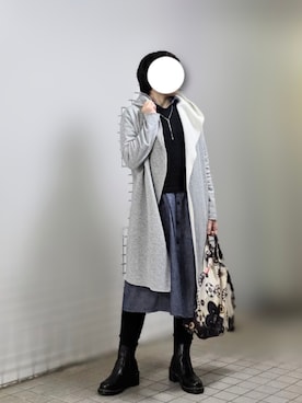 「アイテム（ワンピース/ドレス）」を使った、pomekuruさん（レディース・157cm・50代）の秋コーディネート