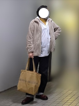 「アイテム（ブーツ）」を使った、pomekuruさん（レディース・157cm・50代）の冬コーディネート