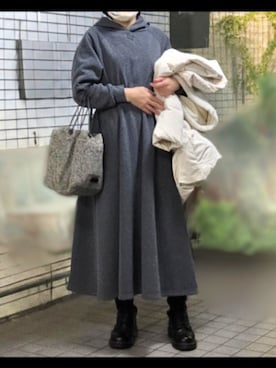 「DRIES VAN NOTEN（ドリスヴァンノッテン）のアイテム」を使った、pomekuruさん（レディース・157cm）の冬コーディネート