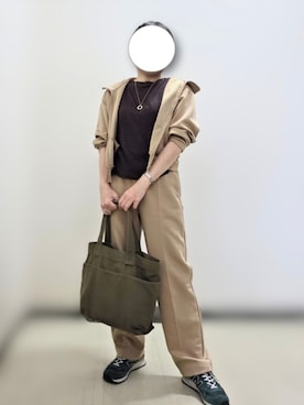 「アイテム（スウェットパンツ）」を使った、pomepomekurukuruさん（レディース・157cm・50代）の秋コーディネート