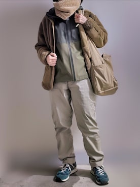 「Engineered Garments（エンジニアードガーメンツ）のアイテム」を使った、pomekuruさん（レディース・157cm）の春コーディネート