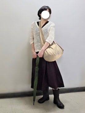 「アイテム（ワンピース）」を使った、pomepomekurukuruさん（レディース・157cm・50代）の秋コーディネート