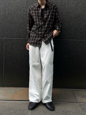 「LIDNM（リドム）のアイテム」を使った、morningさん（メンズ・176cm）の夏コーディネート