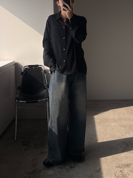 「バギーデニム」｜morningさん（メンズ・176cm）の夏コーディネート