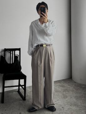 「アイテム（その他シューズ）」を使った、morningさん（メンズ・176cm）の夏コーディネート