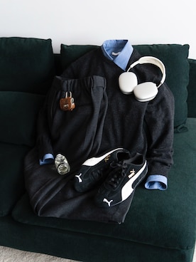 「PUMA（プーマ）のPUMA プーマ ユニセックス SPEEDCAT OG / スピードキャット OG スニーカー（スニーカー）」を使った、morningさん（メンズ・176cm）の秋コーディネート