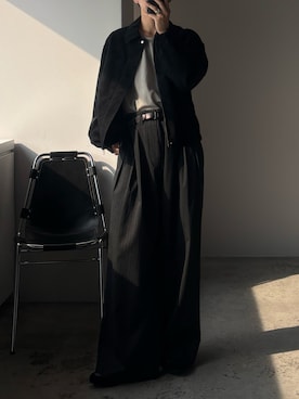「アイテム（タンクトップ）」を使った、morningさん（メンズ・176cm）の秋コーディネート