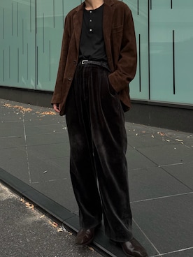 「アイテム（テーラードジャケット）」を使った、morningさん（メンズ・176cm）の冬コーディネート