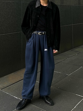「アイテム（スウェットパンツ）」を使った、morningさん（メンズ・176cm）の夏コーディネート