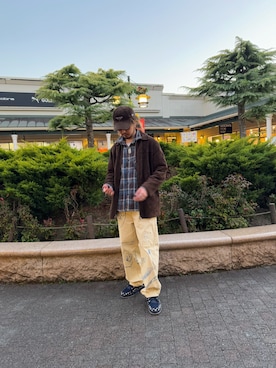 「SUGAR CANE（シュガーケーン）のアイテム」を使った、7peacesy7さん（メンズ・176cm）の秋コーディネート